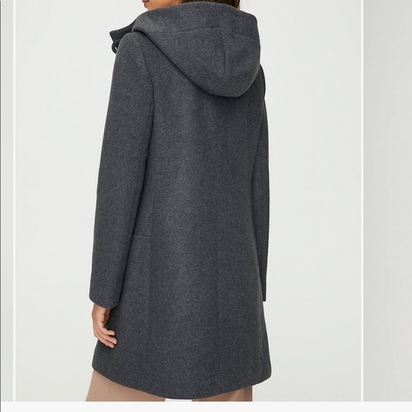 Aritzia Babaton Pearce Wool Coat with hood in grey - Picture 5 of 16